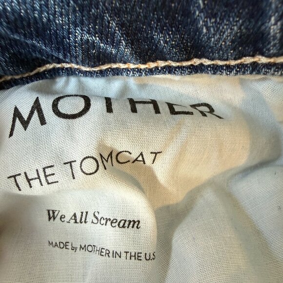 Mother Superior The Tomcat Jeans Button Fly Distressed Size 24 - Picture 11 of 16